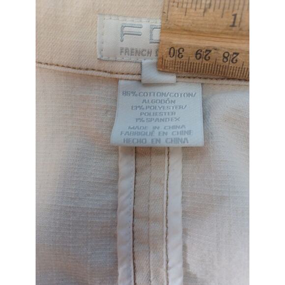 FDJ Bohemian Floral Embroidered Cream Colorful Jacket Stitched Western Size 8 - Picture 5 of 11